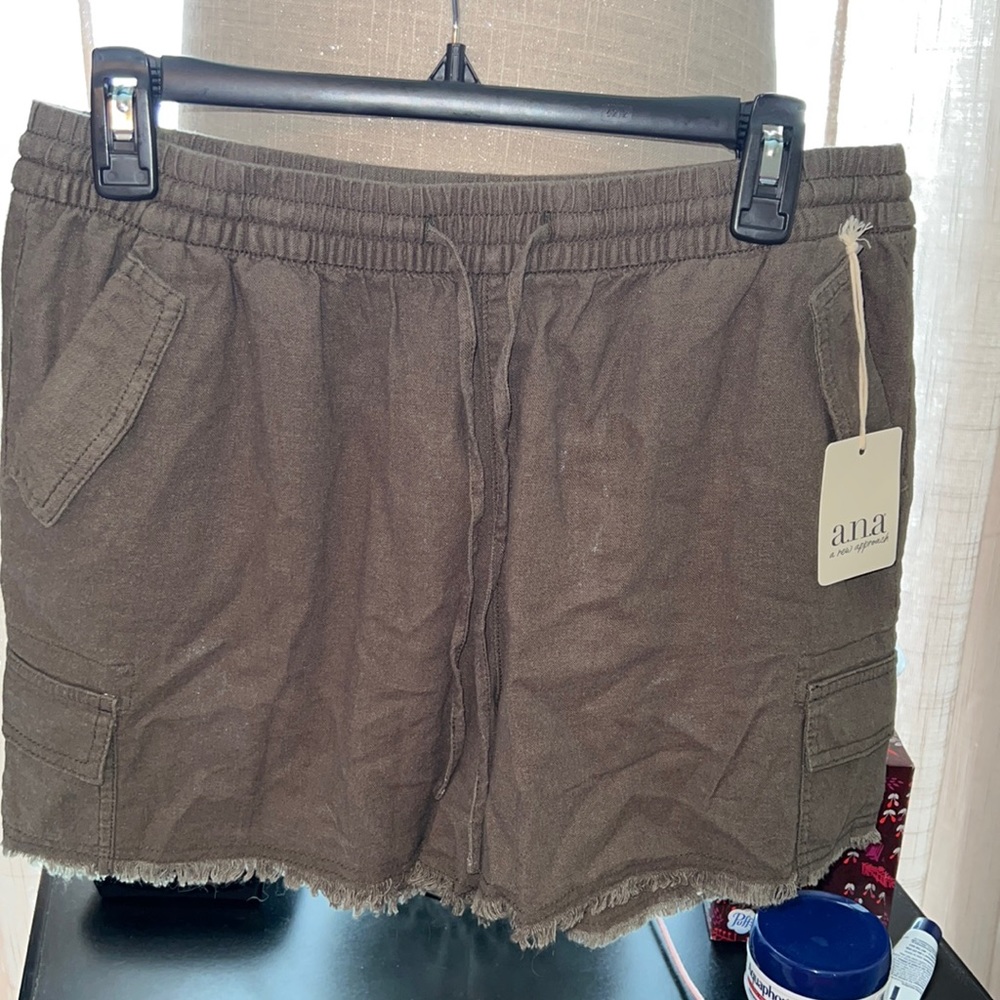 Army green shorts